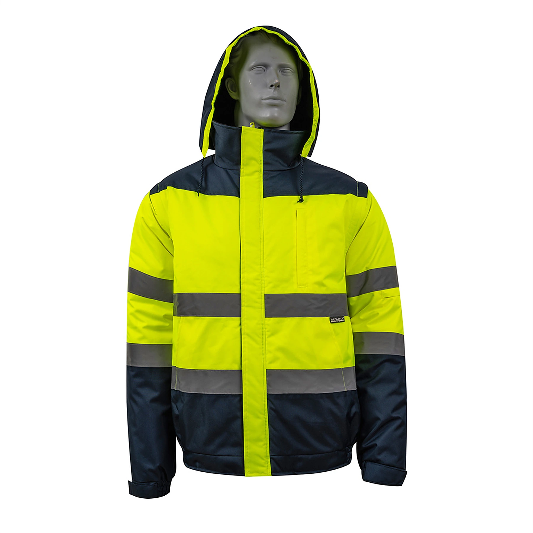 Hi-Vis Workwear Jacket for Construction & Roadwork | OEM – BF-JK-075O