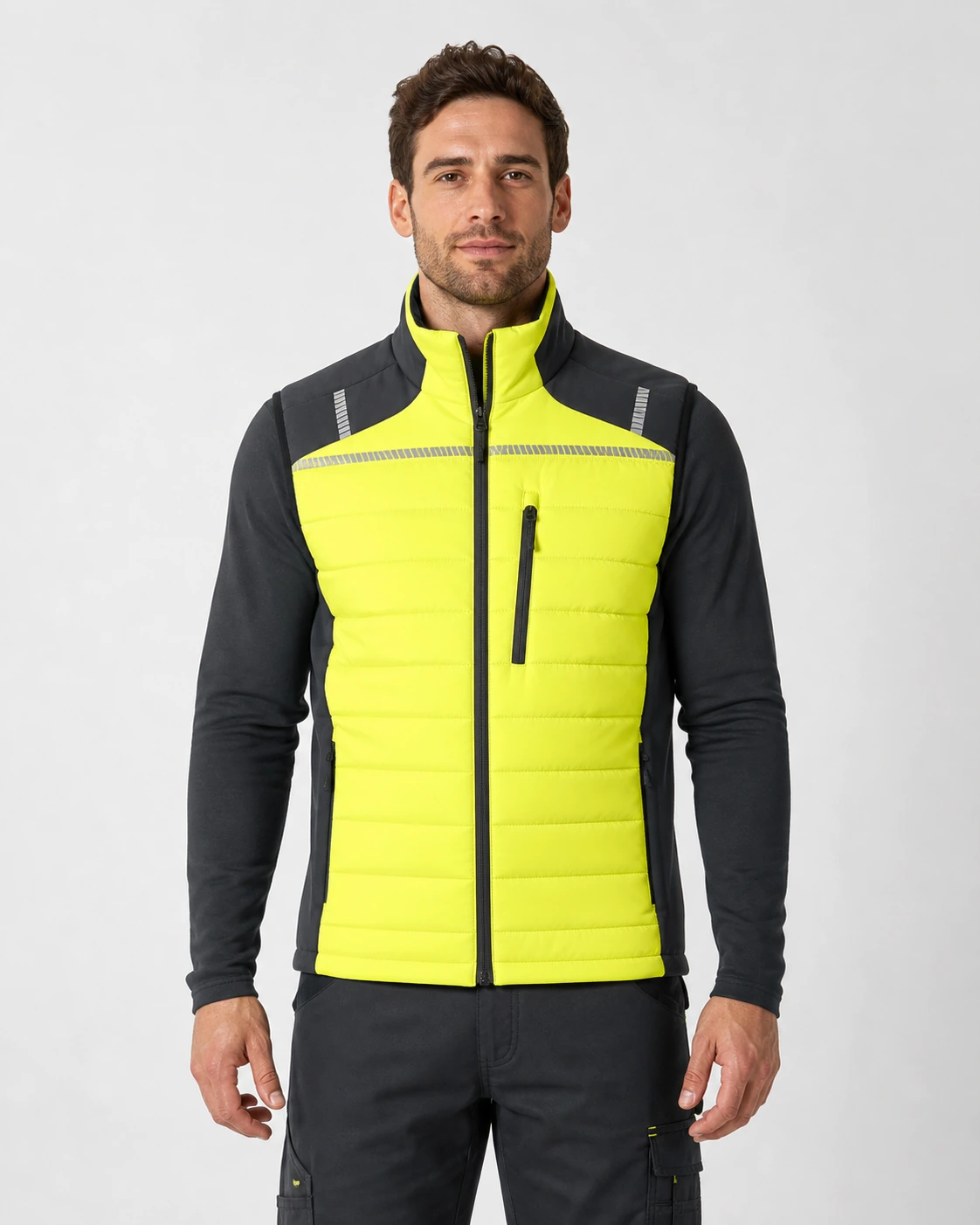 ThermoFlex Hi-Vis Hybrid Gilet | Custom OEM – RYD-NV-2603